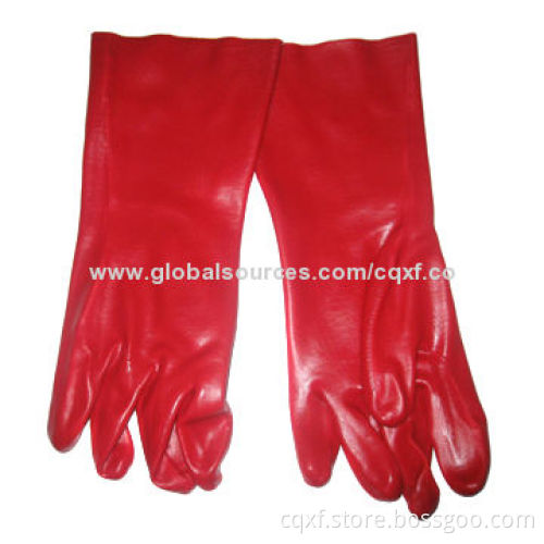 WT-SG-011 PVC dipped gloves, available in red, green and black